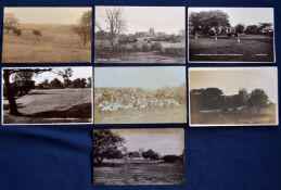 Interesting collection of early Hornsea Golf Links b&w postcards (7) mostly before the move in