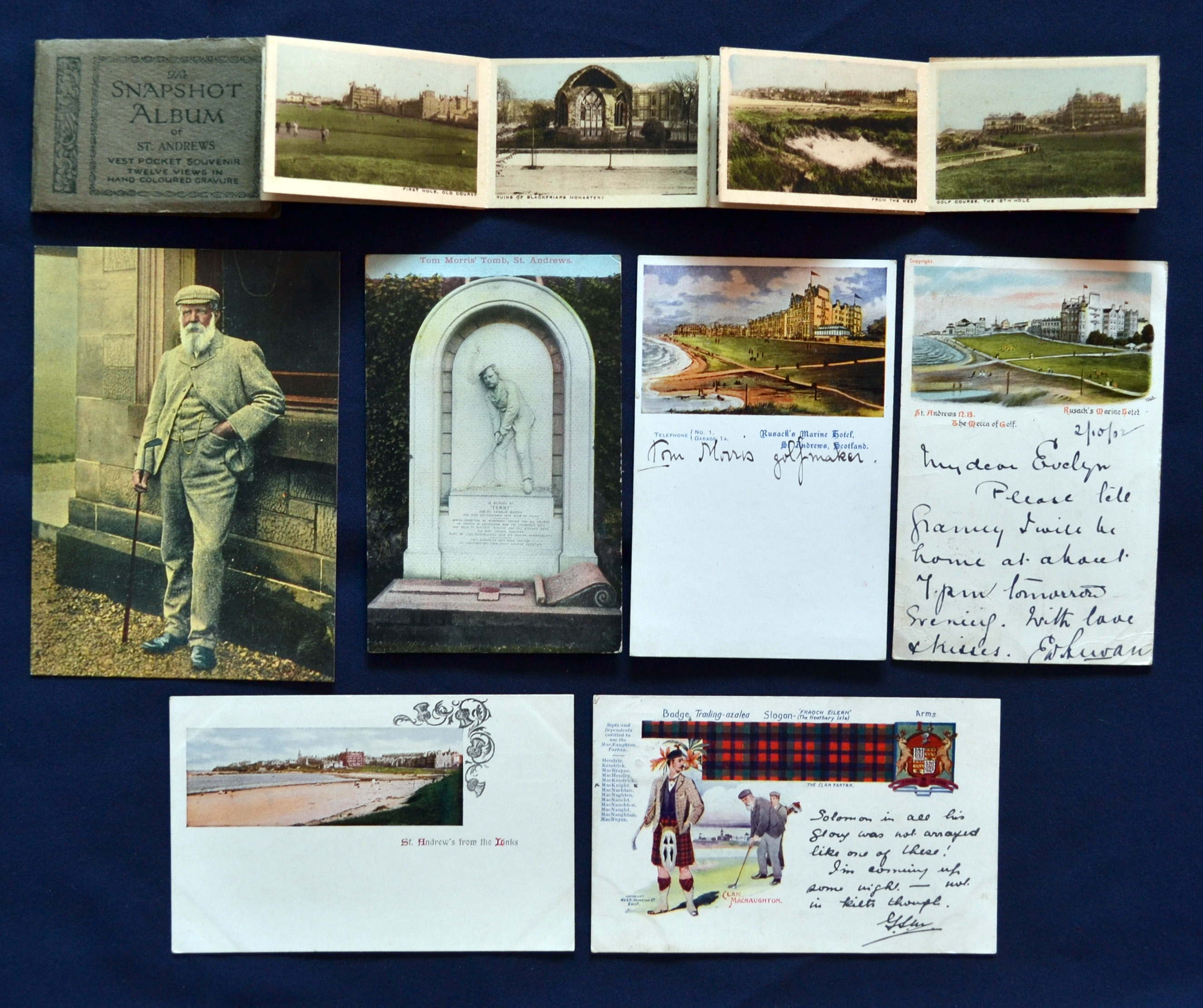 Interesting collection of various early 20th century Old and Young Tom Morris and St Andrews related - Image 2 of 2