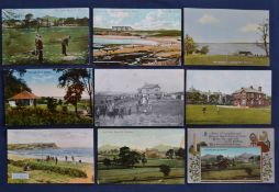 Collection of early Ballycastle Golf Links, Co Antrim colour postcards from 1905 onwards (8) various