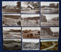 Interesting collection of Goodwood Golf Club and Golf Course b&w postcards all unused (12) to