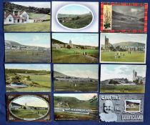 Interesting collection of early Burntisland Golf Links coloured postcards all from the early