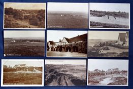 Interesting collection of early 20thc Crowborough Golf Links b&w postcards (9) to include 5