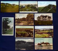 Interesting collection of early English golf clubs including 