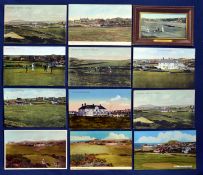 Interesting collection of Sheringham Golf Links coloured golfing postcards from the 20th century (