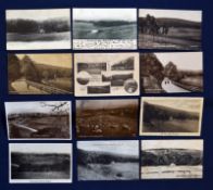 Interesting collection of early 20thc Eastbourne/Royal Eastbourne Golf club postcards (12) - to incl