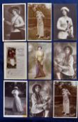 Interesting collection of various Glamour Celebrities golfing postcards from the early 1900s (9)