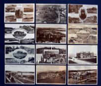 Good selection of St Andrews real photograph golfing postcards (12) to incl The R & A Club House,