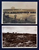 2x Rare Cruden Bay Golf Club Tournament Postcards - possibly the 1899 Opening inaugural professional
