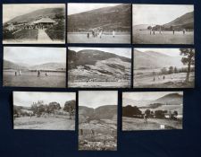 Interesting collection of early 20thc Braemar golf club and golf course postcards (9) to include The