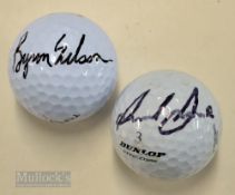 2x Legendary 1930/40s US major golf winners signed golf balls - Byron Nelson 5x major winner and