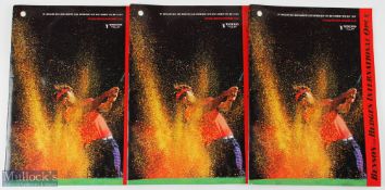 3x 1993 Benson & Hedges Open Golf Tournament signed programmes - played at St Mellion and signed