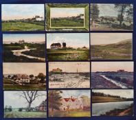 Collection of early 20thc English golf club coloured postcards (12) to include Sidmouth; Saunton;