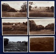 Interesting collection of English Golf Links b&w postcards (6) to incl 5x Hawkstone Park (Salop