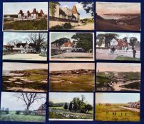 Interesting collection of early English golf club postcards Including 