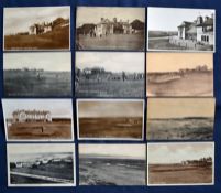 Interesting selection of Dornoch and Royal Dornoch Golf Club and Golf Course golfing postcards