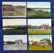 Collection of early 20thc Irish golfing postcards from 1904 onwards (6) to include 2x scenes of