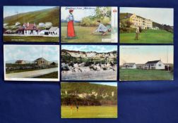 Collection of various early Welsh Golf Club, Golf Course et al postcards from the early 1900s