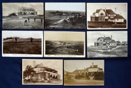 Interesting collection of Hunstanton Golf Club b&w postcards from the early 1900s onwards (8) to
