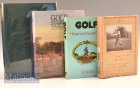Golfing History Books to include A History of Golf in Britain 1952 no DJ, Golf in The Making by