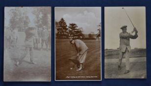 Collection of early Open Golf Champion's Players postcards (3) to include James Braid, Ted Ray at