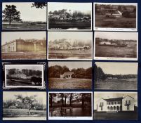 Interesting collection of early 20thc English Golf Links b&w postcards (12) to include 7x