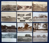 Interesting collection of various early English Golf Club Postcards (12) to include Dartford