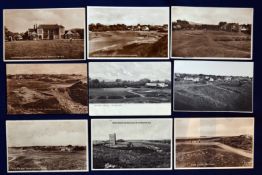 Interesting collection of early 20th c Burnham (Burnham and Berrow) golf links (9) to include a rare