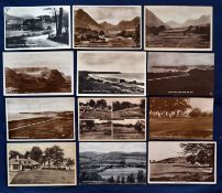 Interesting collection of Scottish Isles and Mainland golfing postcards from the early 20thc onwards