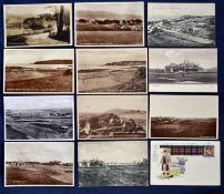 Interesting collection of early Scottish golf club and other related golfing postcards (12) to