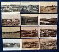 Interesting collection of early 20th century Braid Hills Golf Course Edinburgh postcards (12) to