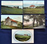 Interesting collection of Portishead (Missing Links) coloured golfing postcards (5) in existence
