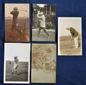 Collection of various individual golfing figures postcards from the early part of the 20thc (5) to