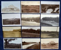 Interesting collection of Sussex Golf Links b&w postcards from the early 1900s onwards (12) to
