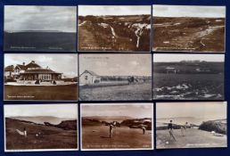 Collection of various Barton-on-Sea golf club postcards from the 20th century (9) to include 3rd