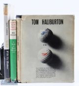 2x Golf Professional signed Instruction Books plus another (3) Tom Haliburton signed 
