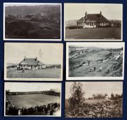 Interesting collection of early English Golf Links b&w postcards (6) to include 5x Hastings to