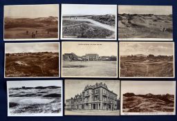 Collection of various Burnham and Berrow Golf Links postcards (9) covering the period from the early