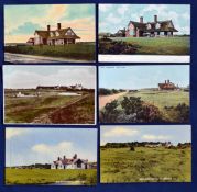 Collection of various Aldeburgh Golf Club coloured postcards covering the first half of the 20th
