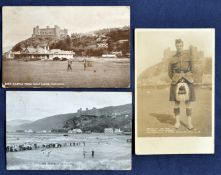 Collection of early Royal St Davids Golf Club Harlech b&w postcards (3) to include Private M J