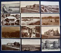 Good selection of various views of St Andrews, including The R&A golf clubhouse, going back to the