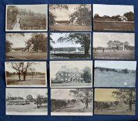 Interesting collection of early 20thc English golfing postcards (12) to include 