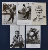 Collection of late 20thc famous golfers, and stars of stage and screen postcards - 2 signed (5) to