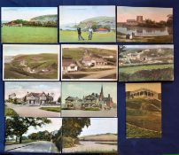 Collection of various early 20thc English golf club coloured postcards (12) to include 2x Whitehead;