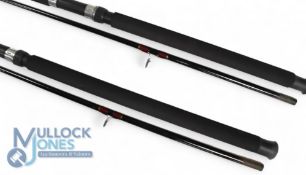 2x Masterline Debut carbon spinning rods DS 090 - 1x 9ft and 1x 10ft, both 2pc, light use with 24