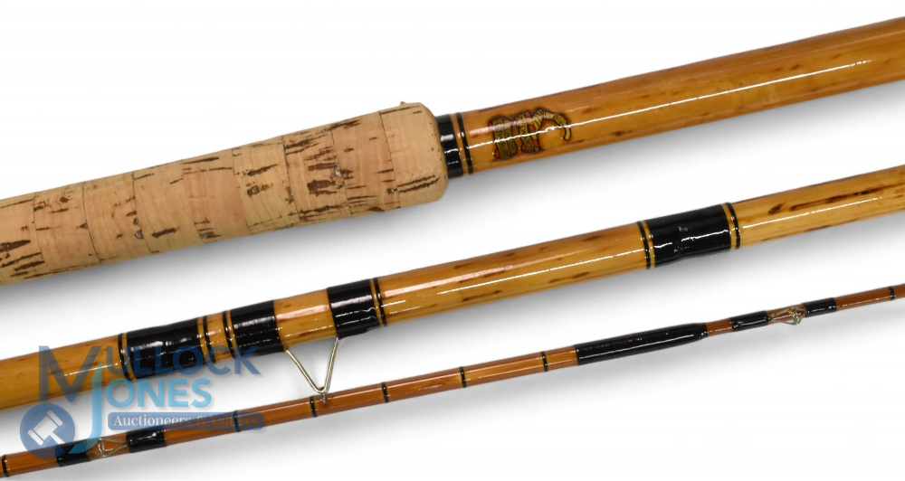 Milward Senior Featherlite 13' 3 piece cane match rod, refurbished, Spanish reed butt/middle, - Image 3 of 3
