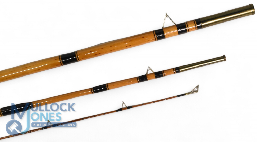 Milward Senior Featherlite 13' 3 piece cane match rod, refurbished, Spanish reed butt/middle, - Image 2 of 3