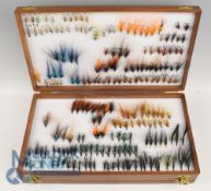 Wheatley mahogany double fly box - 15