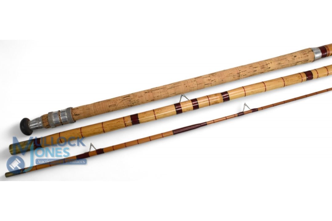 Youngs of Harrow Otter Brand 14' 3 piece coarse fishing rod, fully restored, Spanish reed butt/ - Image 1 of 3