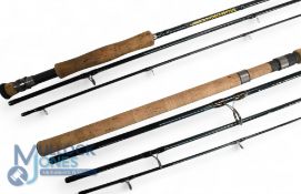 Airflo Delta Plus carbon trout fly rod - 10ft 3pc line 7/8#, alloy uplocking reel seat with carbon