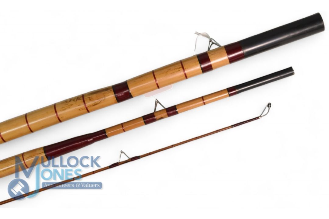 Youngs of Harrow Otter Brand 14' 3 piece coarse fishing rod, fully restored, Spanish reed butt/ - Image 2 of 3